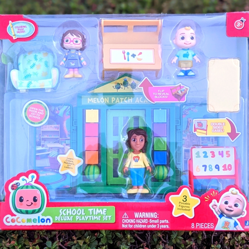 Cocomelon School Time Deluxe Play Set.  Melon Patch Acedemy NWT